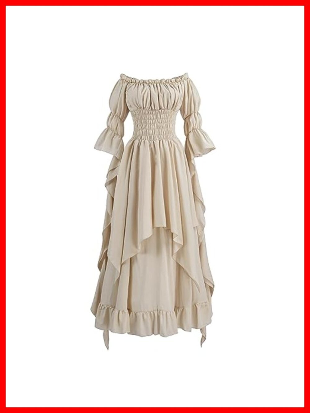 Renaissance Dress Medieval Costume Victorian Peasant Gothic Fairy Witch Cosplay